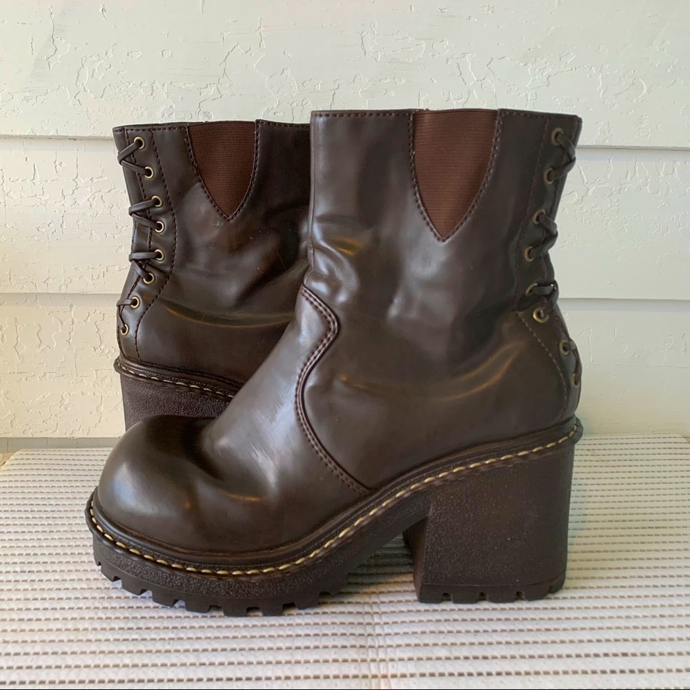 No Boundaries Chunky Platform Heel Boots